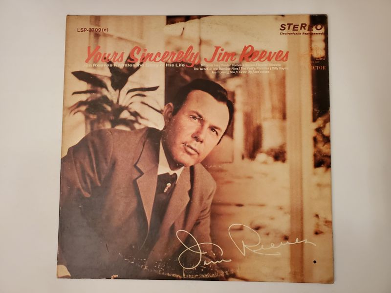 Jim Reeves Yours Sincerely, Jim Reeves vinyl record